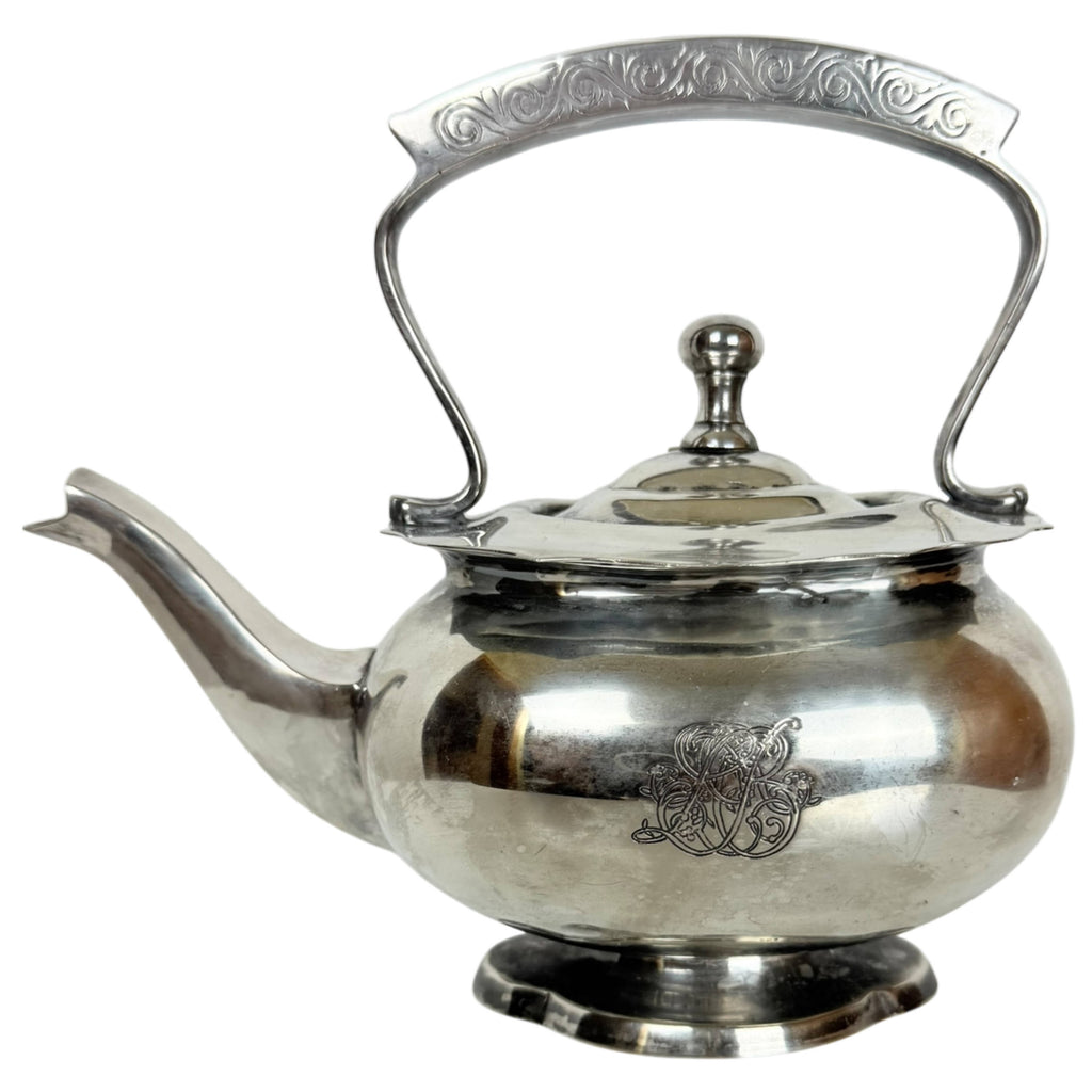 Antique Silverplate Bachelor’s Teapot Manchester England