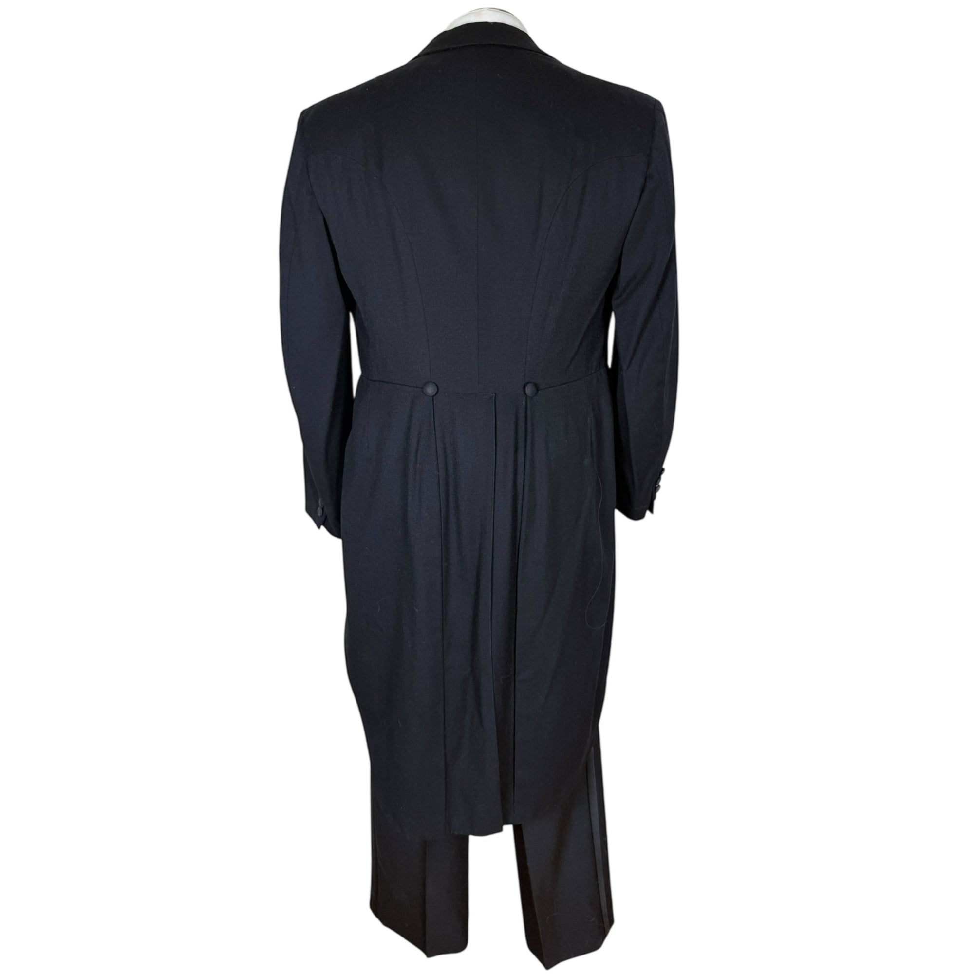 1940s Vintage Tails Formal Tailcoat Manchester Robertson & Allison, Saint John NB Size M