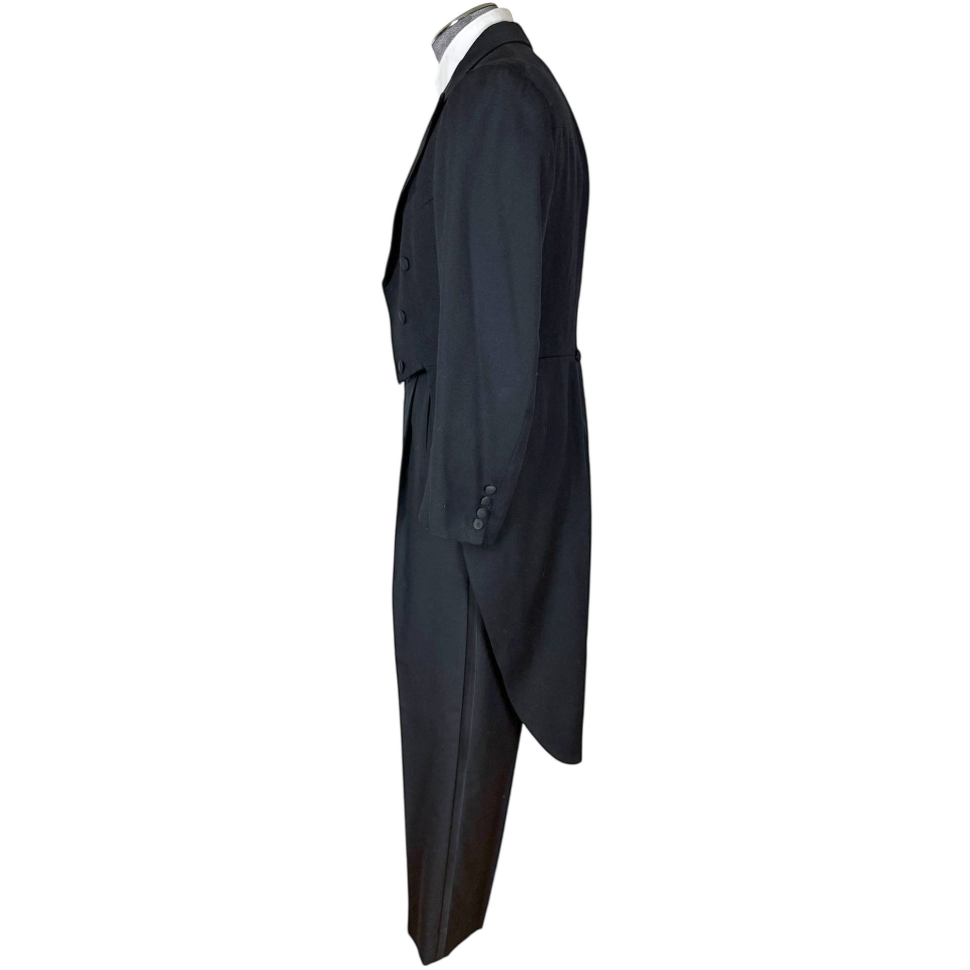1940s Vintage Tails Formal Tailcoat Manchester Robertson & Allison, Saint John NB Size M