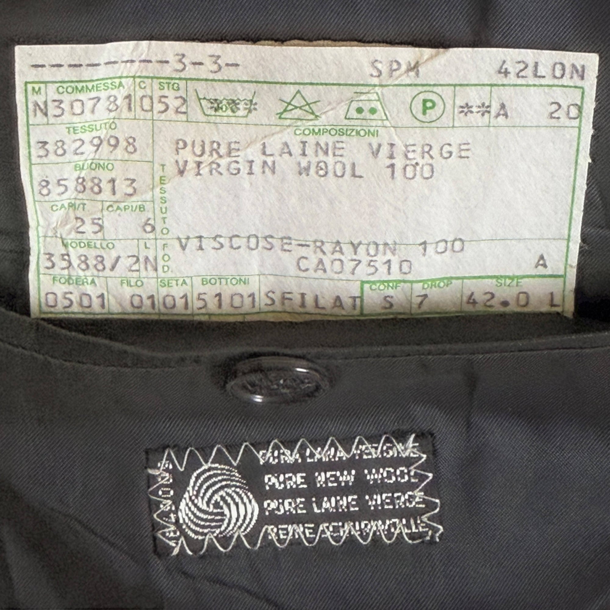 Vintage Giorgio Armani Mani Tuxedo Jacket Size 42 Long