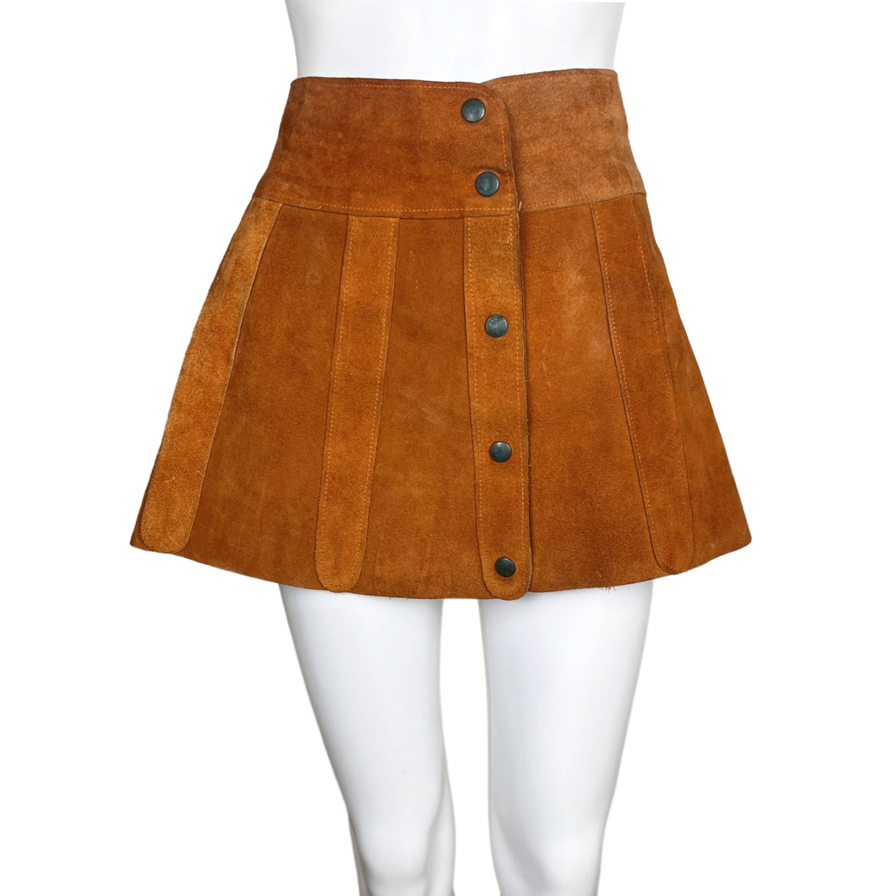 Fashion Leather Skirt 70s $148 ANTHROPOLOGIE Suede Leather Vintage