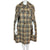 Vintage 1970s Marielle Fleury Cape Plaid Tweed Wool Size M