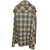 Vintage 1970s Marielle Fleury Cape Plaid Tweed Wool Size M