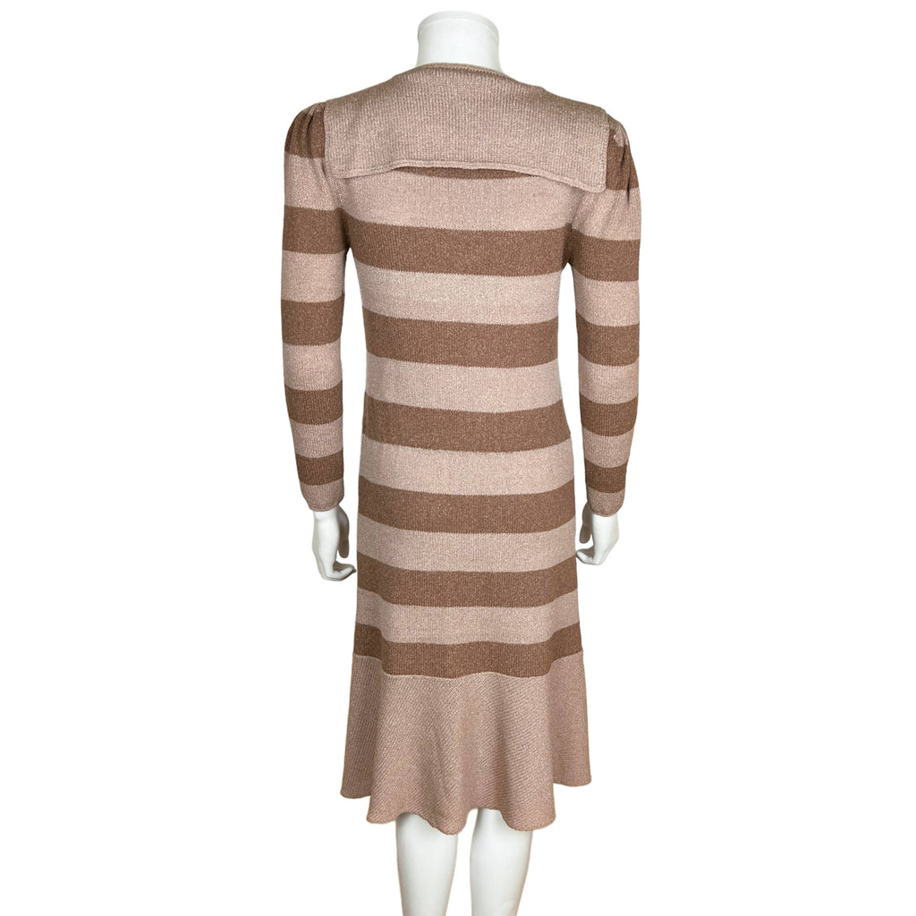 Vintage 1970s Knit Dress Marni Knits Hand Loomed Canada 8