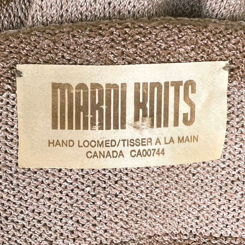 Vintage 1970s Knit Dress Marni Knits Hand Loomed Canada 8