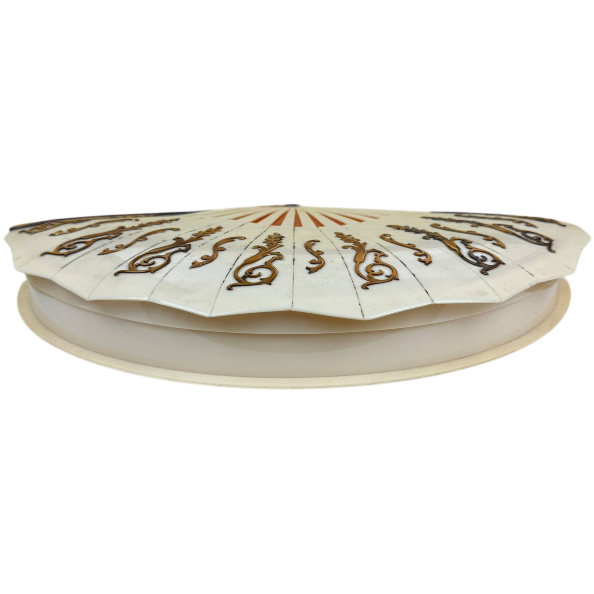 Art Deco 1930s Celluloid Chocolate Box La Marquise de Sévigné Paris Fan Shaped