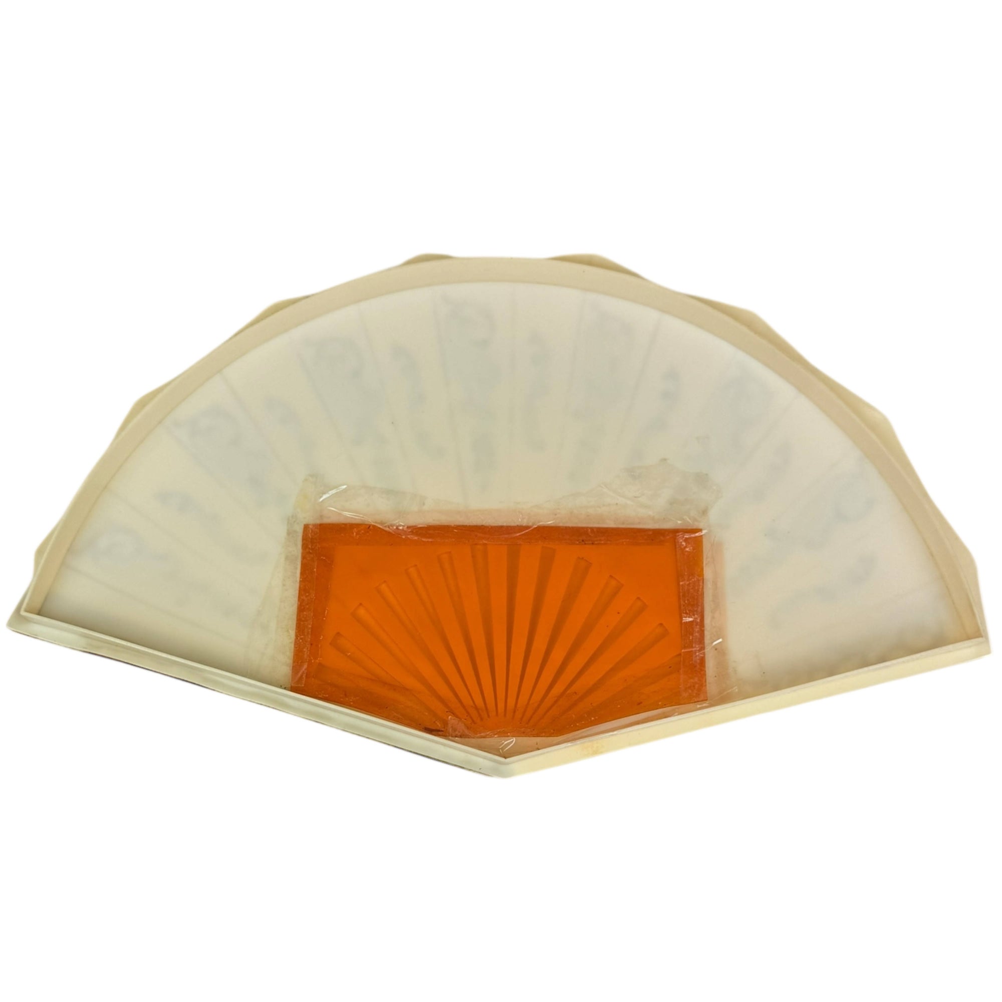 Art Deco 1930s Celluloid Chocolate Box La Marquise de Sévigné Paris Fan Shaped