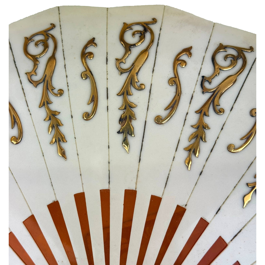 Art Deco 1930s Celluloid Chocolate Box La Marquise de Sévigné Paris Fan Shaped