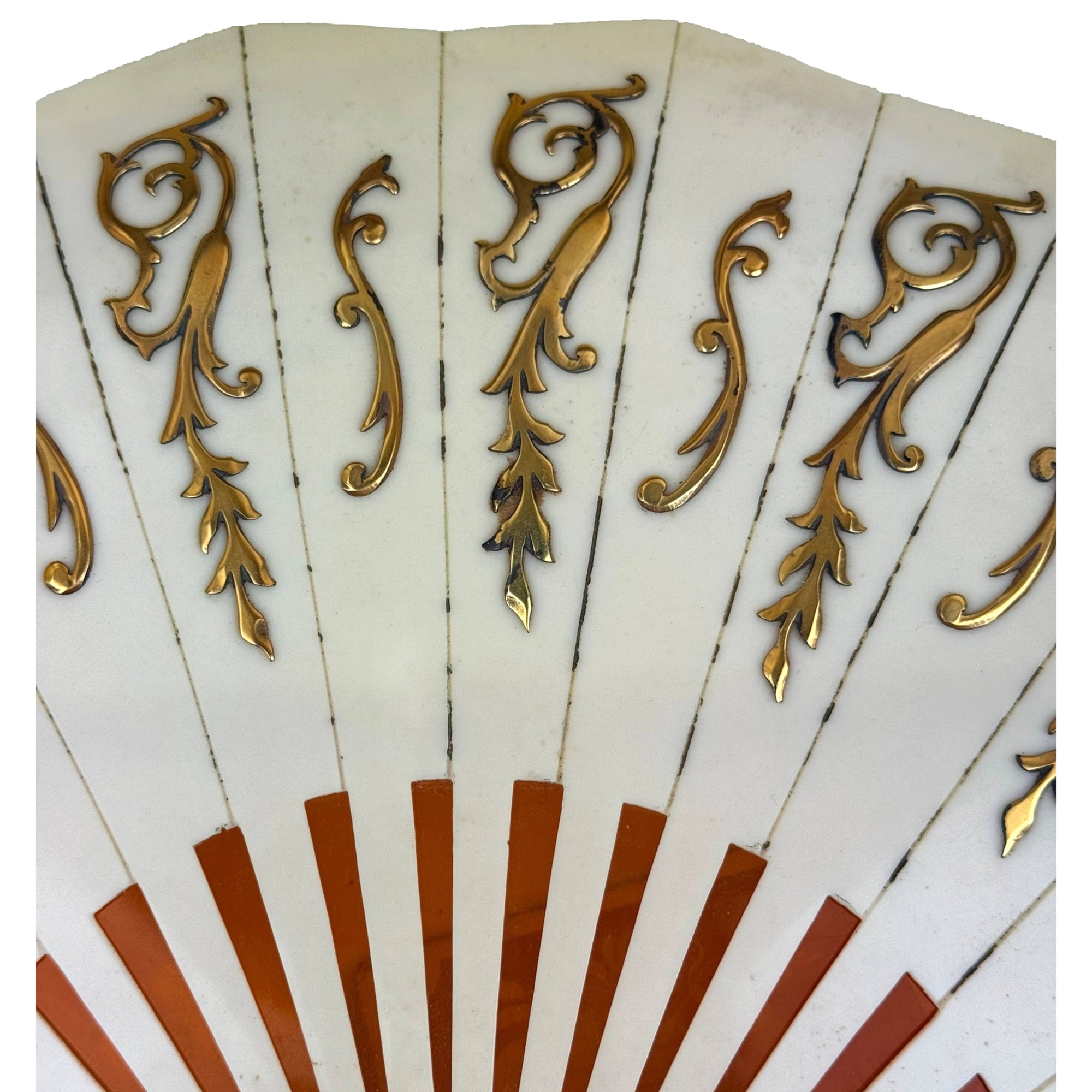 Art Deco 1930s Celluloid Chocolate Box La Marquise de Sévigné Paris Fan Shaped