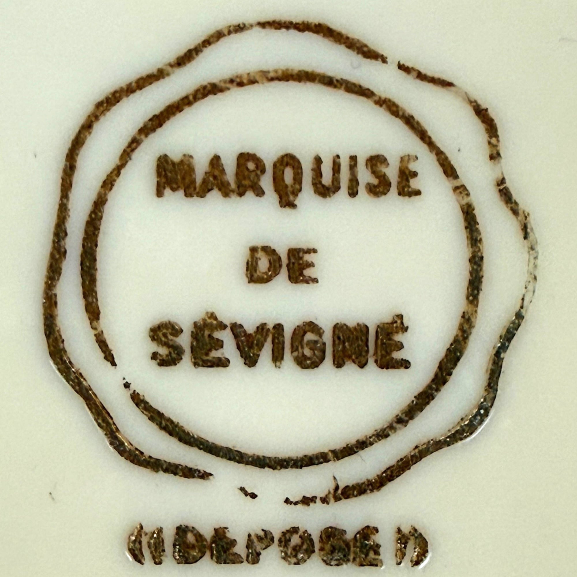 Art Deco 1930s Celluloid Chocolate Box La Marquise de Sévigné Paris Fan Shaped