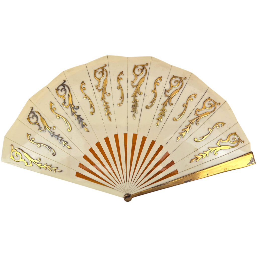 Art Deco 1930s Celluloid Chocolate Box La Marquise de Sévigné Paris Fan Shaped