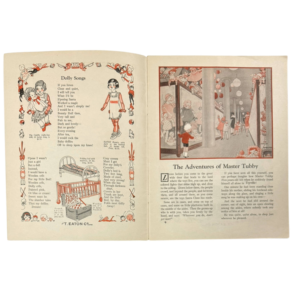 1920s Eaton’s Children’s Christmas Book – The Adventures of Master Tubby Among the Toys