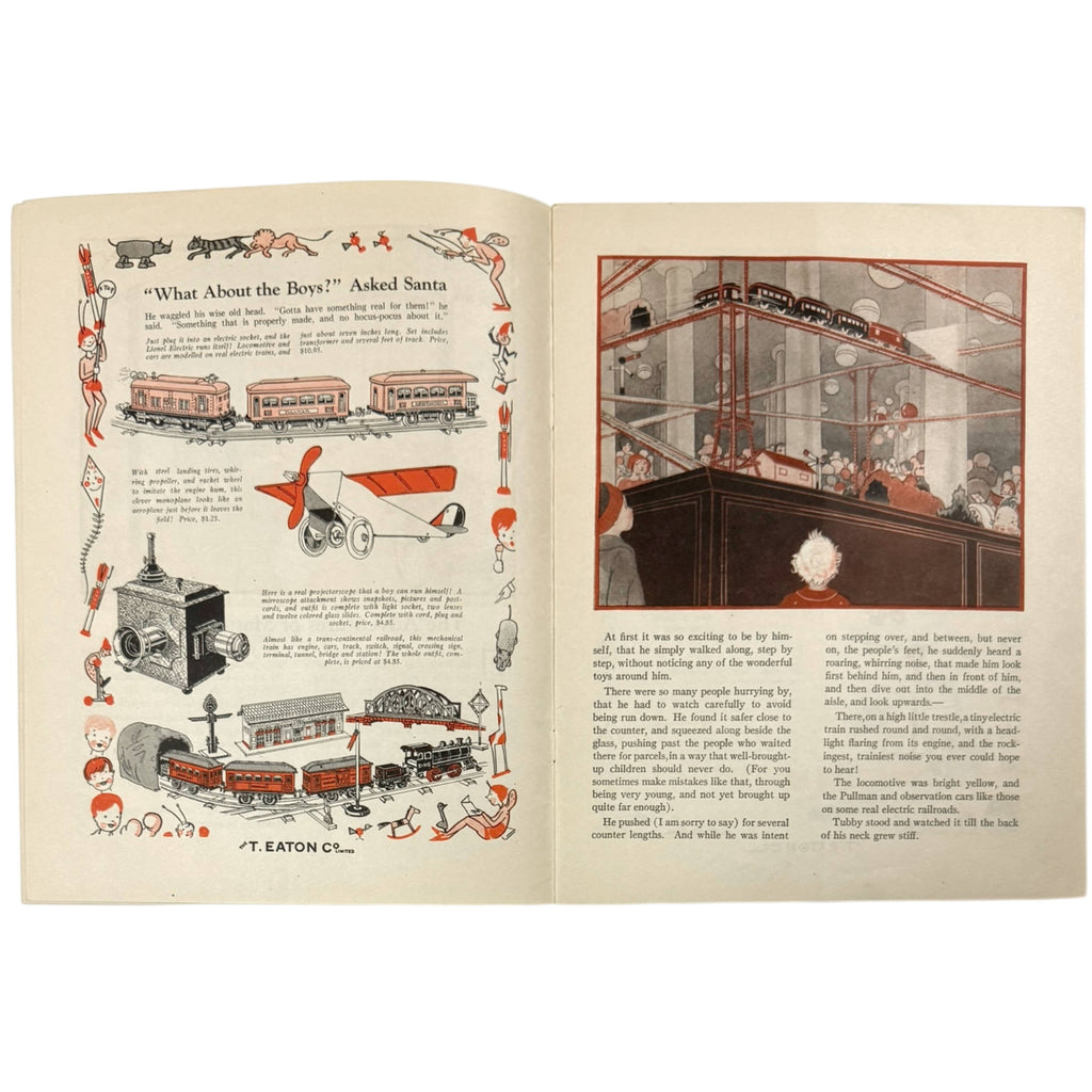 1920s Eaton’s Children’s Christmas Book – The Adventures of Master Tubby Among the Toys