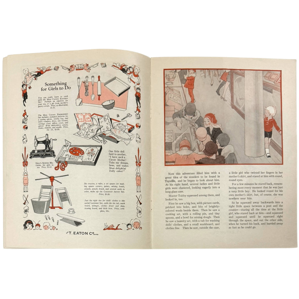 1920s Eaton’s Children’s Christmas Book – The Adventures of Master Tubby Among the Toys