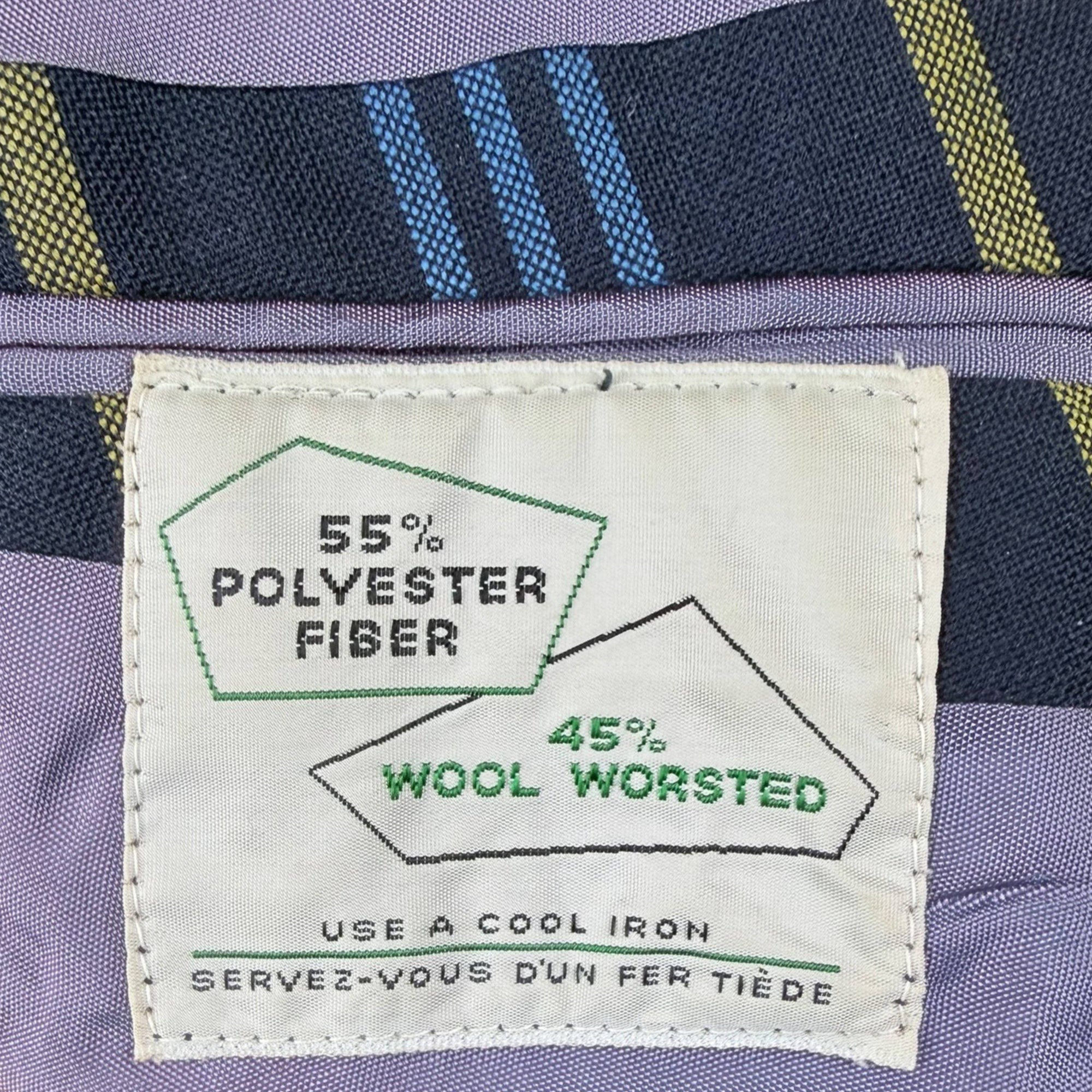 Vintage 1960s Mod Striped Blazer Jacket Men’s Size M