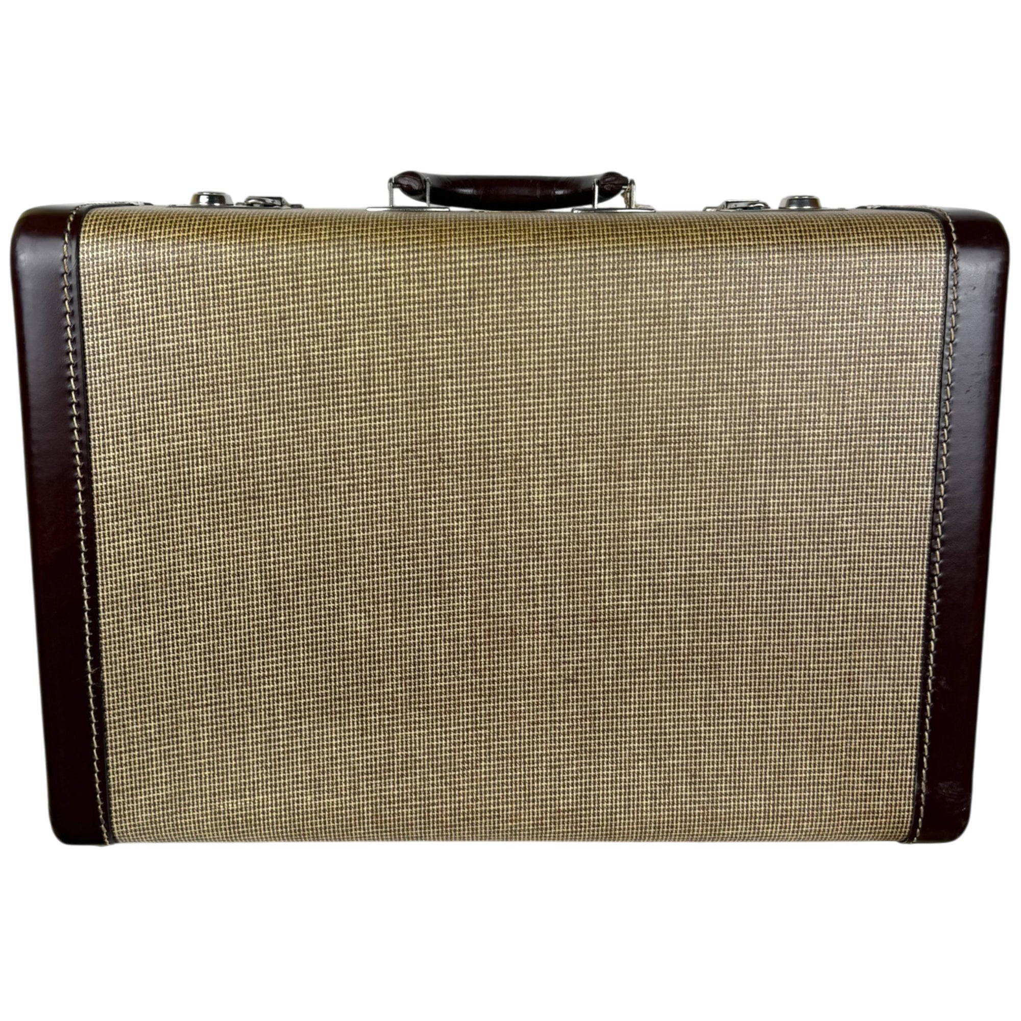 Vintage Tweed Suitcase by McBrine Luggage for Eaton's Canada