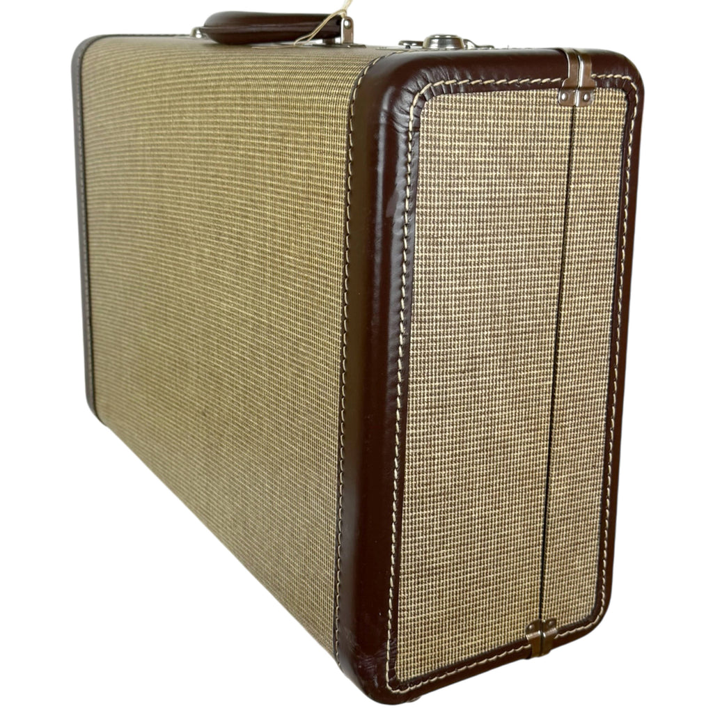vintage suitcase made by McBrine Luggage