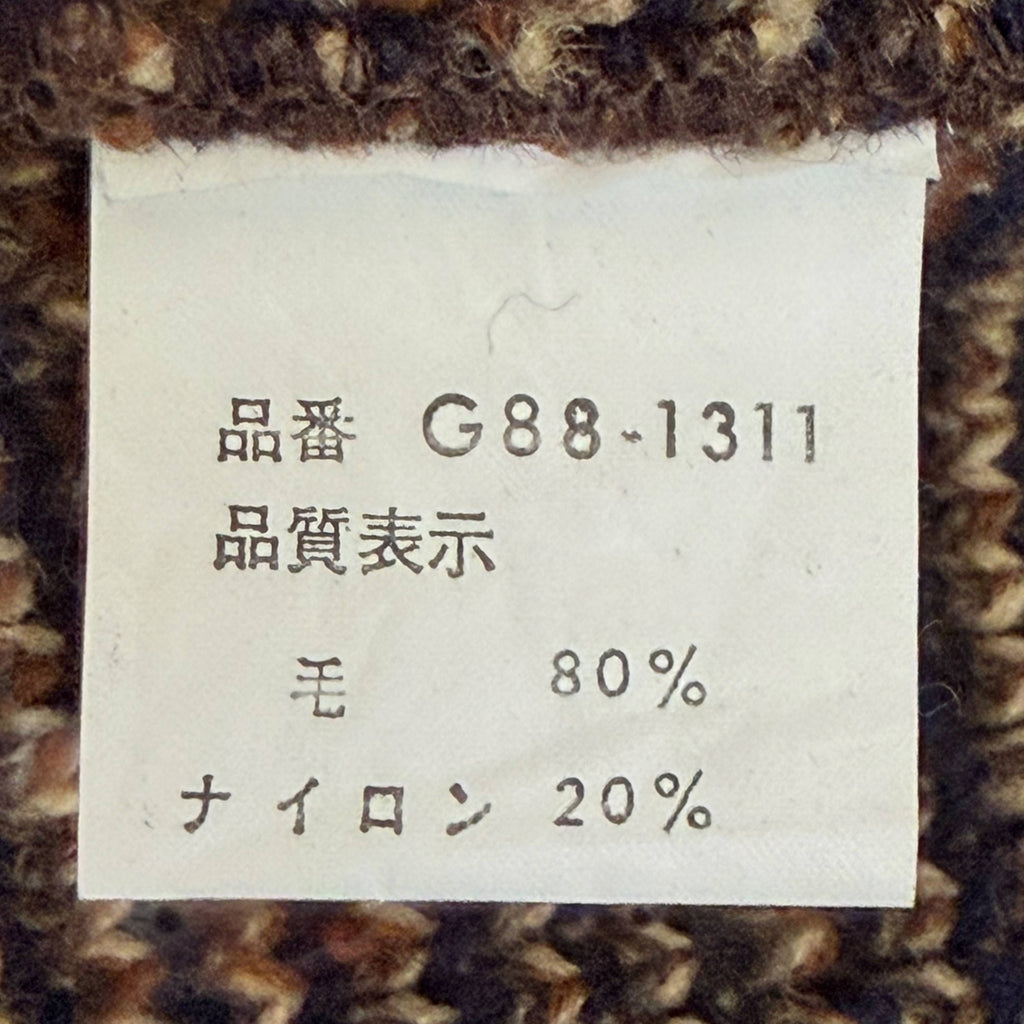 1970s Vintage McGregor Wool Sweater Plaid Knit Pullover Made in Japan