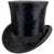 Antique Silk Plush Top Hat Macqueen & Co London Size 6 7/8