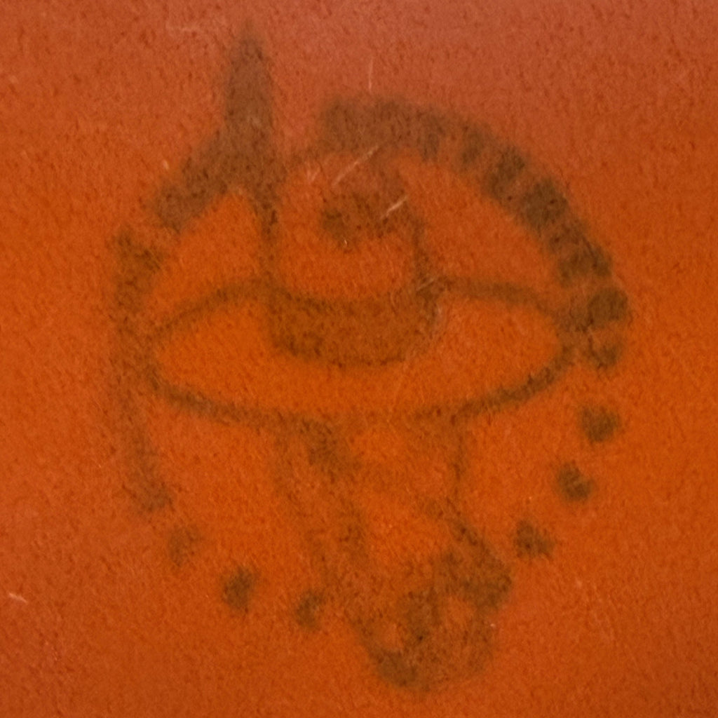 Close-up Medicine Hat Potteries Little Chief pottery trademark