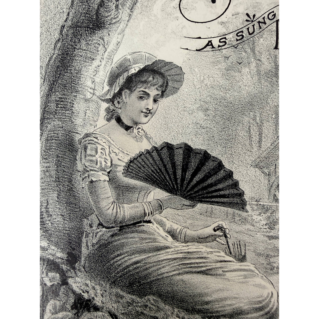 detail of illustration Victorian Sheet Music 