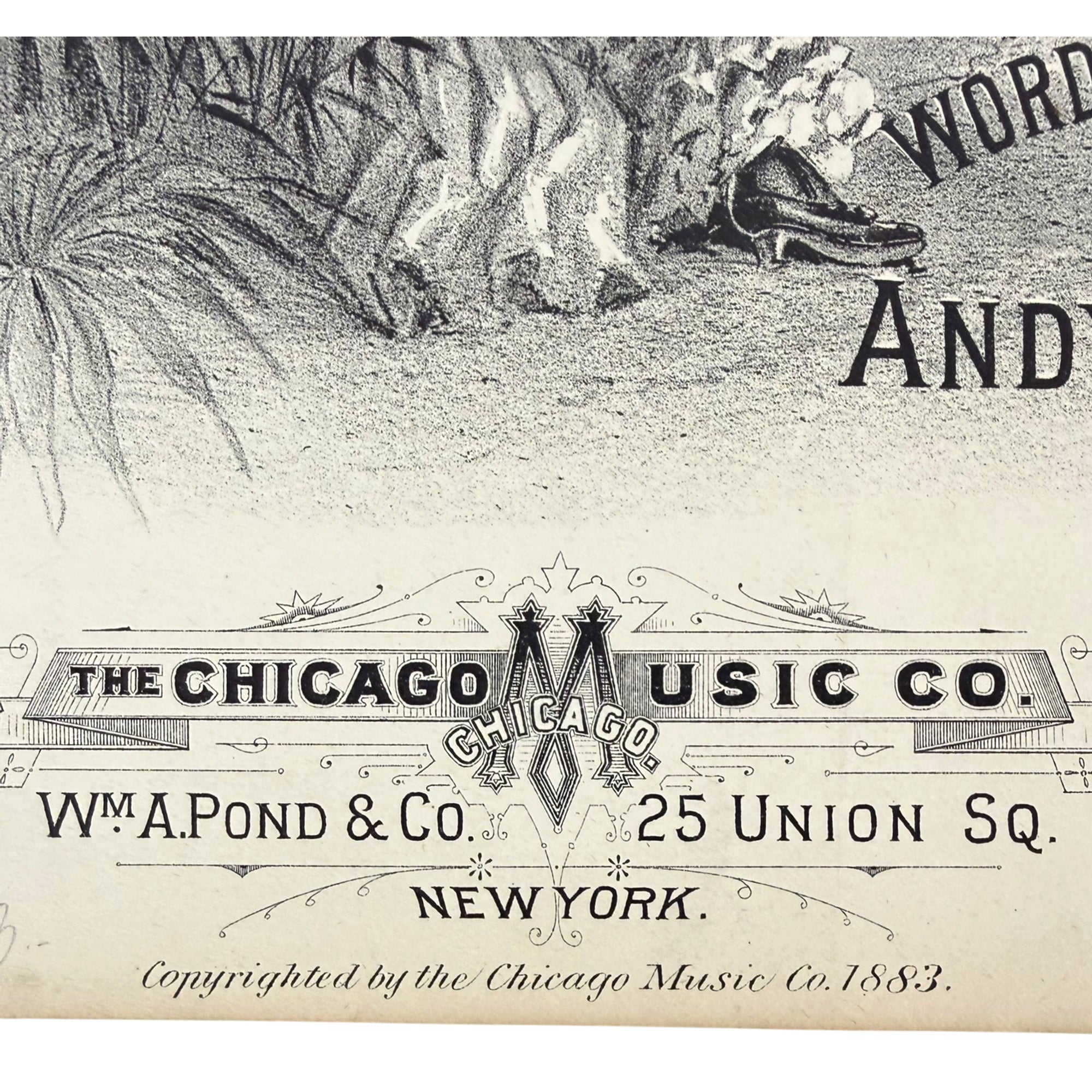 chicago music co distributed by wm a pond of new york sheet music