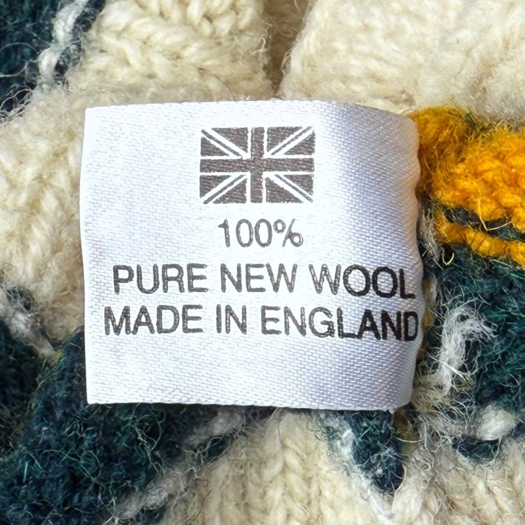 Vintage Cricket Sweater Merchant Fox England Cable Knit Wool Size S