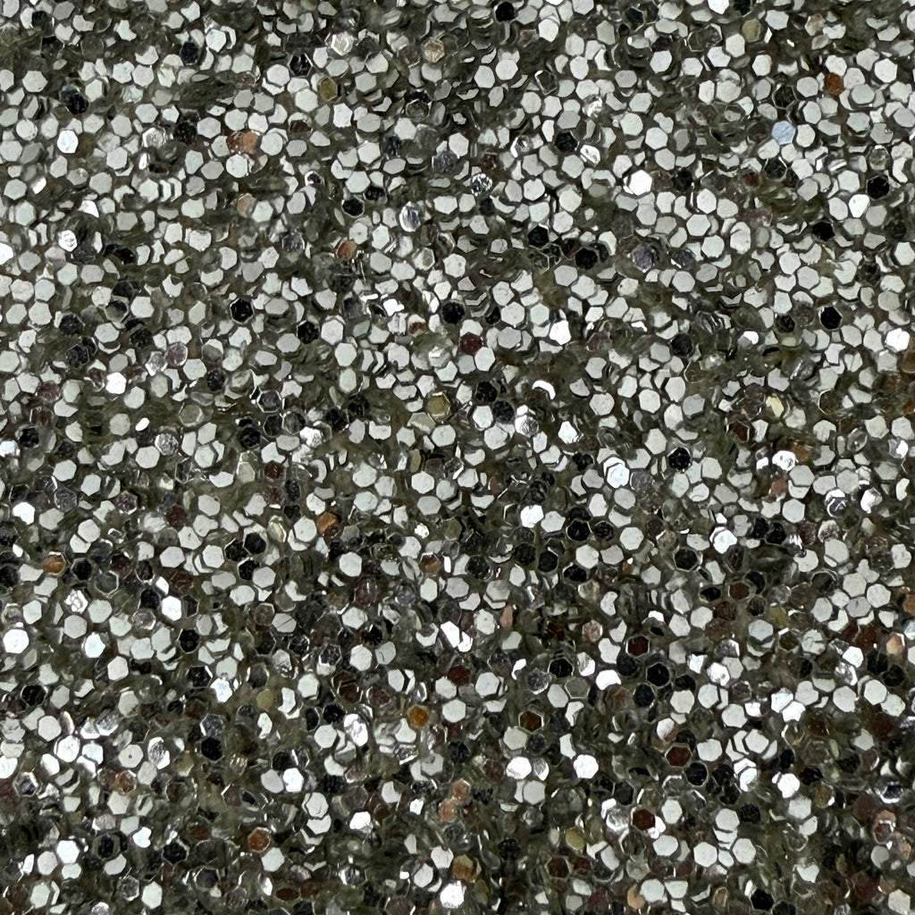 Vintage 1960s Sparkly Evening Bag Silver Glitter Made in USA