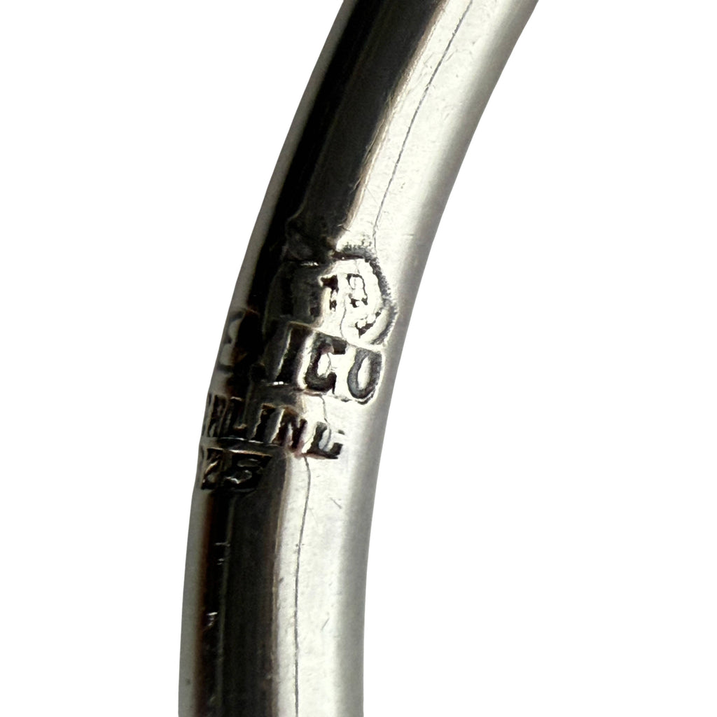 Eagle assay mark 78 on Mexican sterling silver cuff bracelet