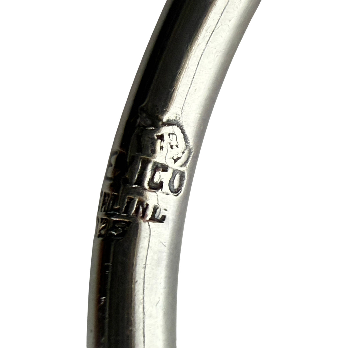 Eagle assay mark 78 on Mexican sterling silver cuff bracelet