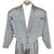 Vintage 1980s New Wave Suit Silver Grey Size Large