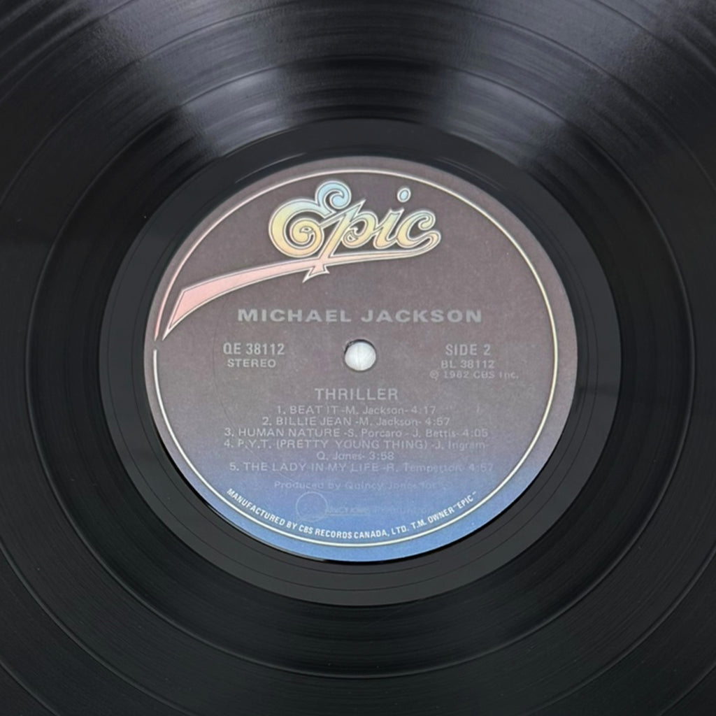 side 2 label michael jackson thriller vinyl 