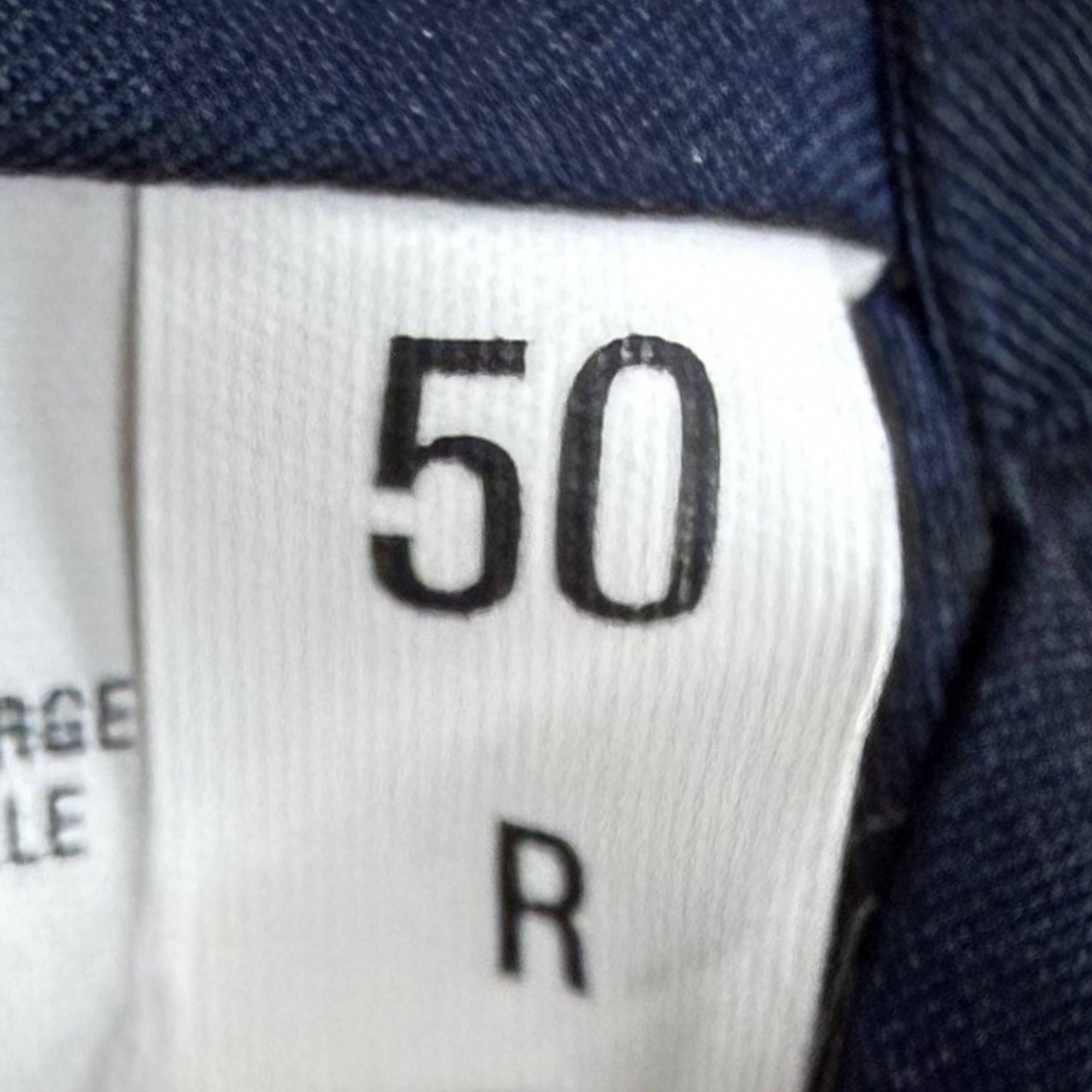 italian size label