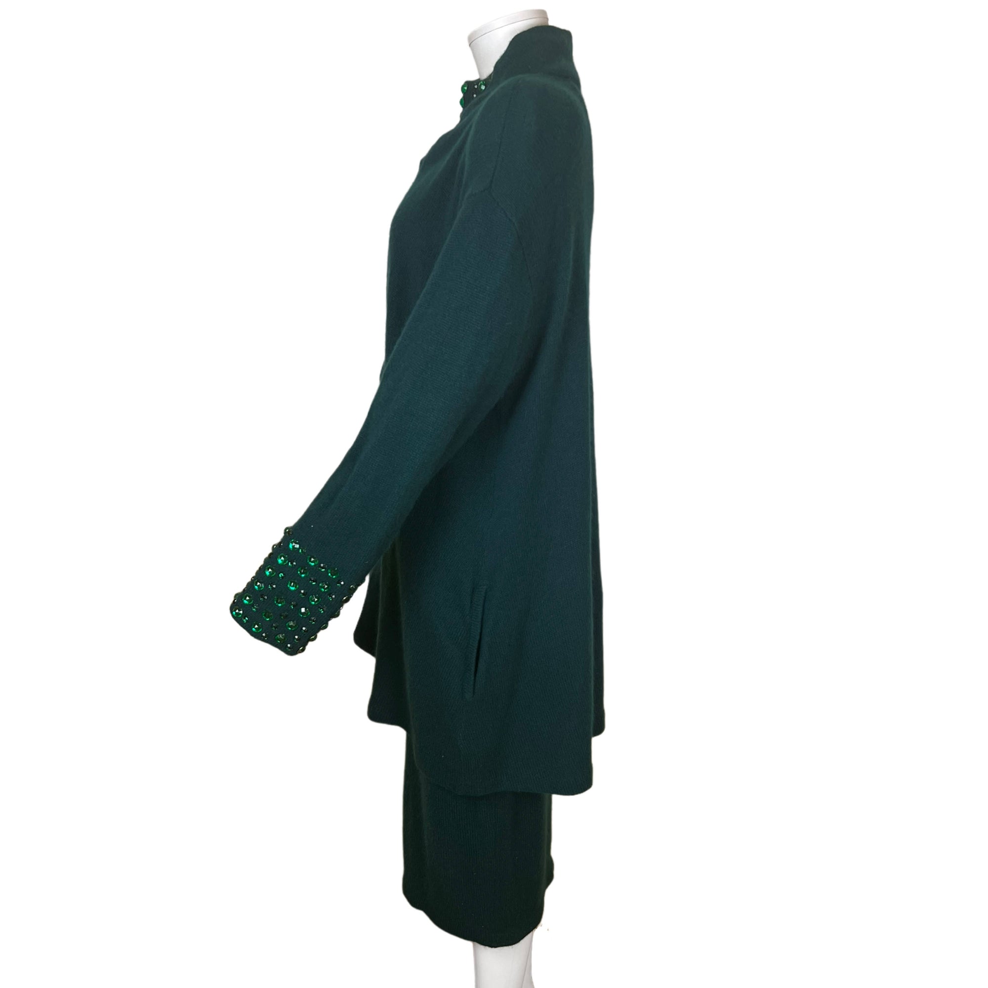 Vintage 1980s Mirrors of Krizia Knit Dress and Jacket Size M