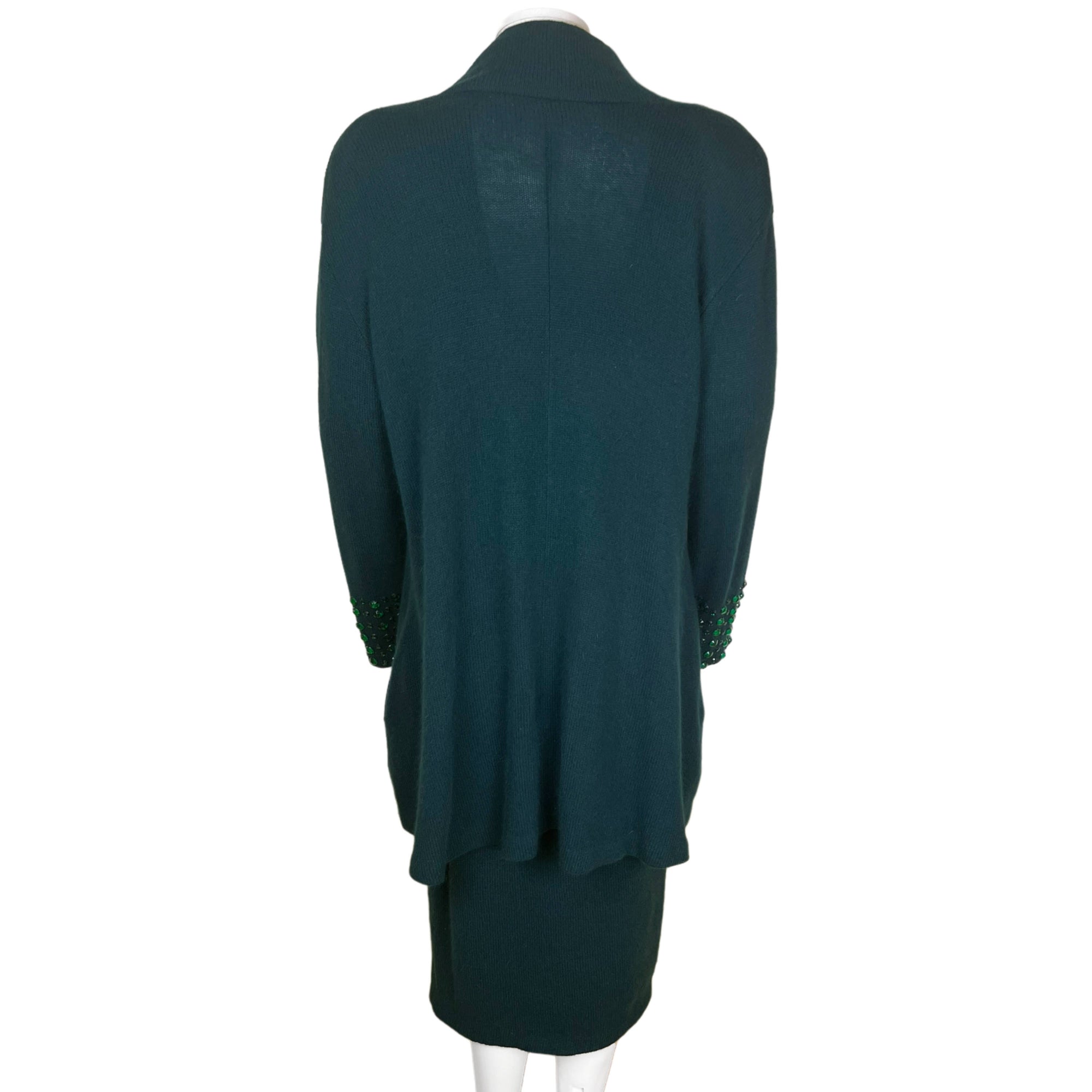 Vintage 1980s Mirrors of Krizia Knit Dress and Jacket Size M