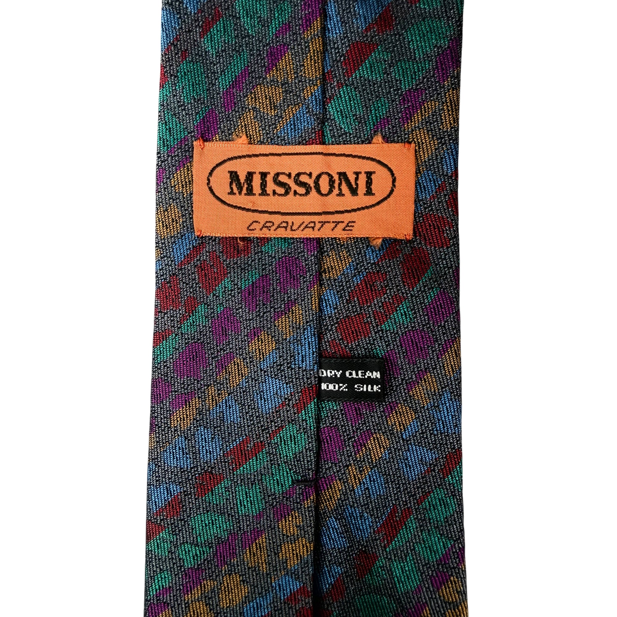 missoni cravatte necktie label