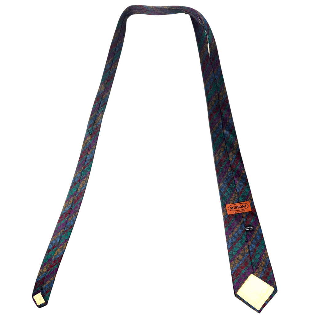 back view of missoni silk tie