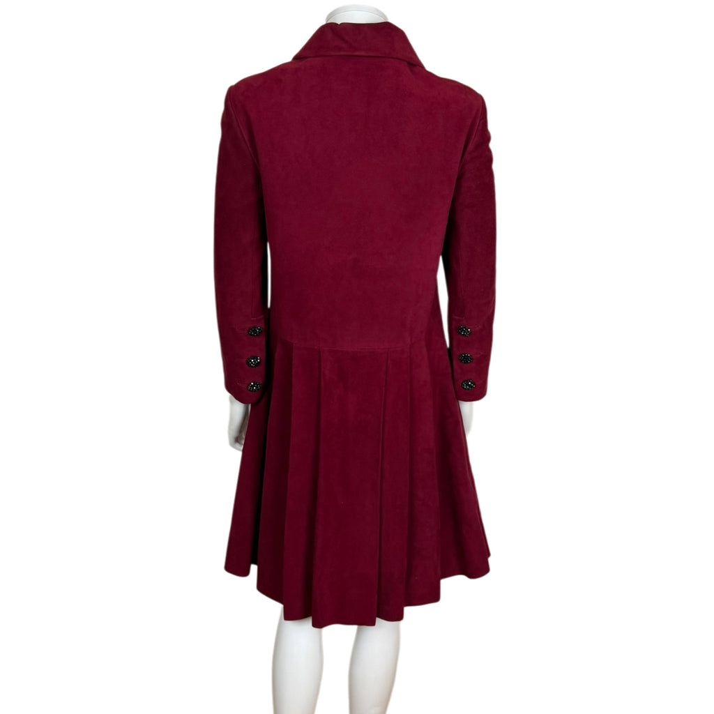 Vintage 1960s Mitzou Madrid Suede Leather Coat Spanish Couture