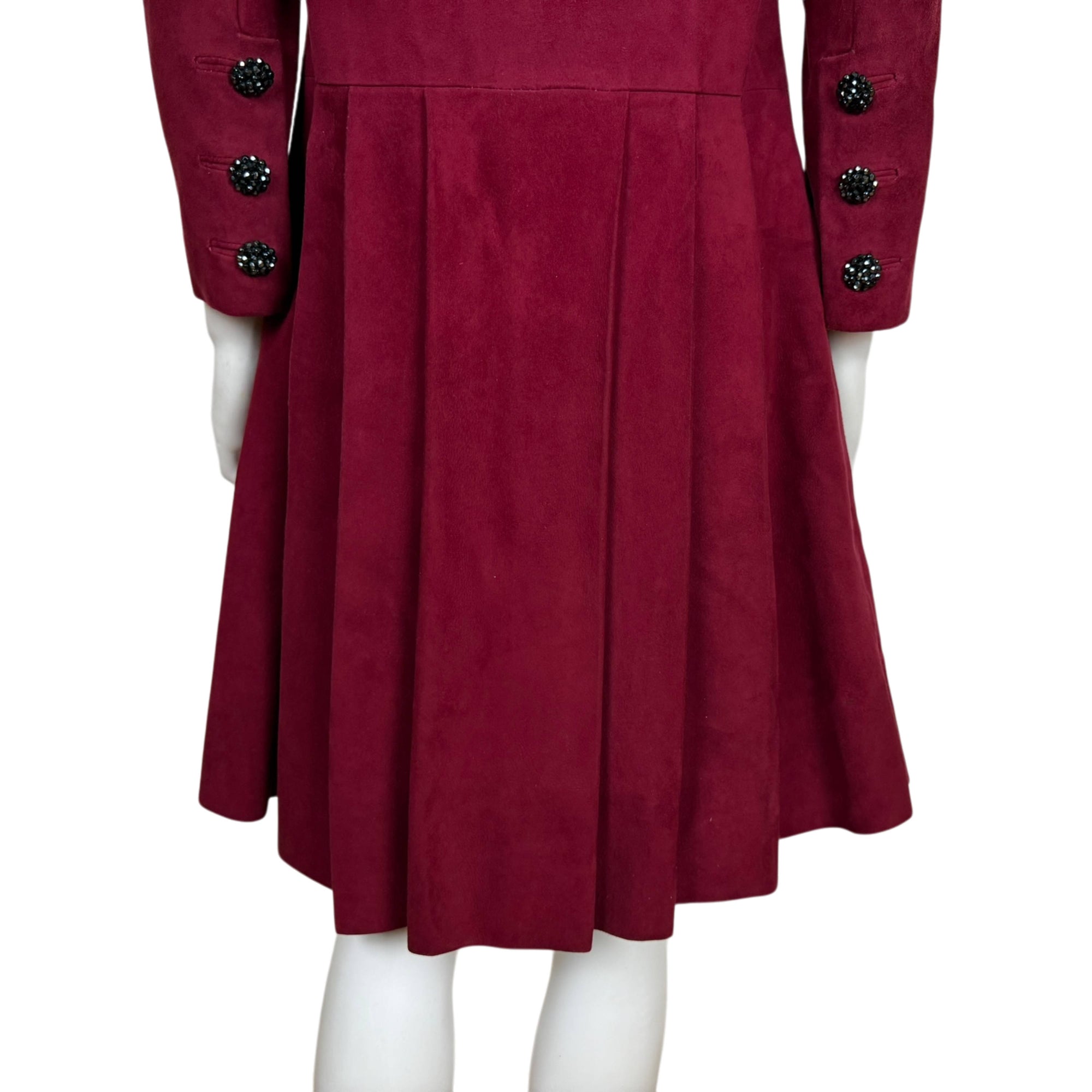 Vintage 1960s Mitzou Madrid Suede Leather Coat Spanish Couture