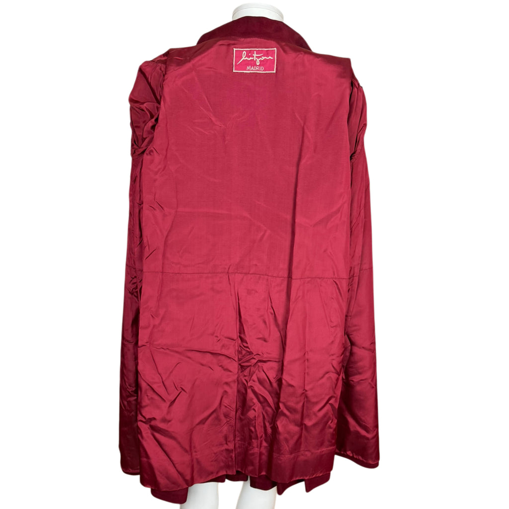 Vintage 1960s Mitzou Madrid Suede Leather Coat Spanish Couture