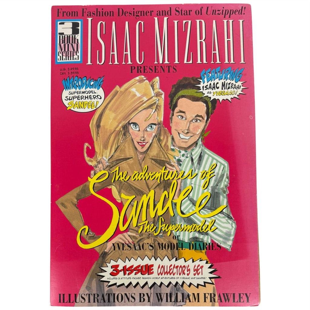 Isaac Mizrahi Adventures of Sandee the Supermodel 1997 three-book collector's set