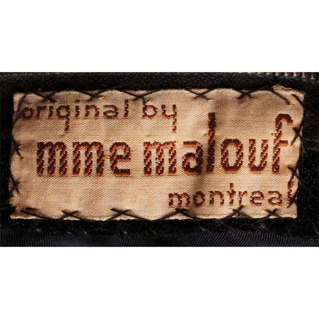 Vintage 1940s Dress by Mme Malouf Montreal Couture Size M