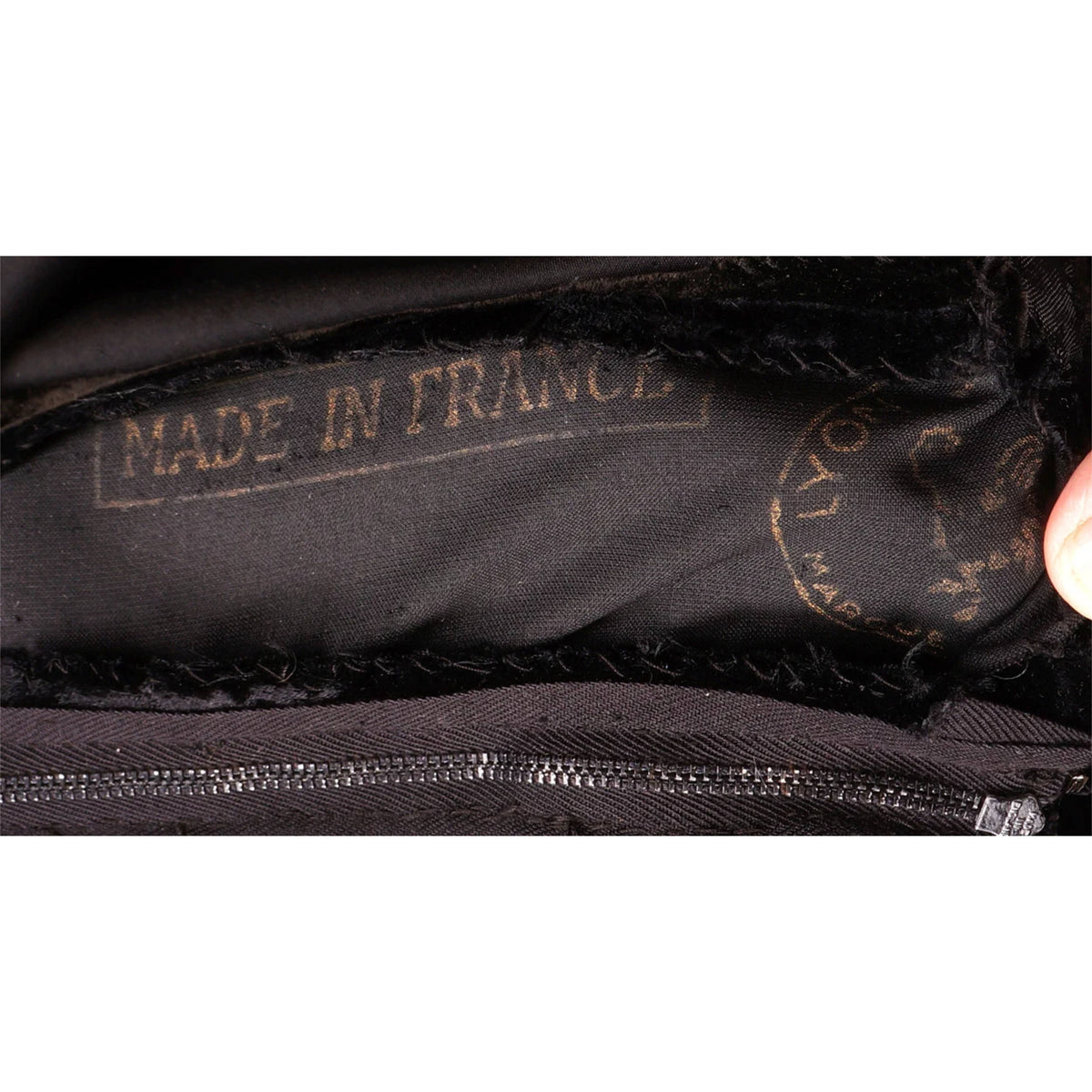 Lyon silk velvet made in france stamping 