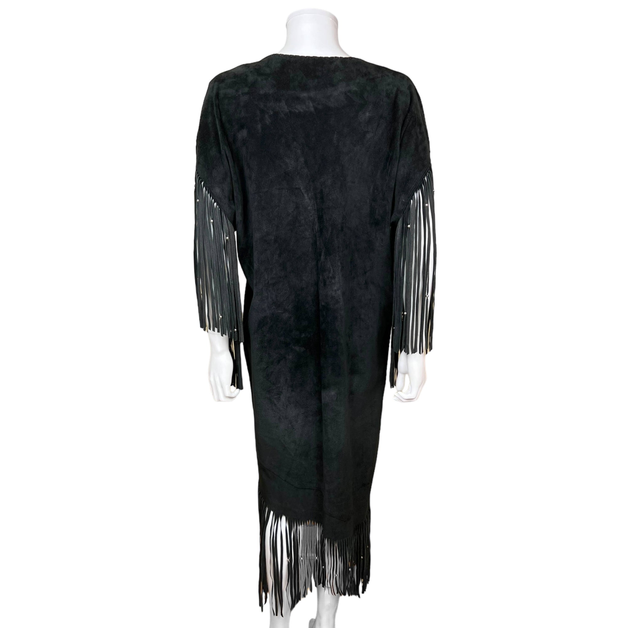 Vintage First Nations Suede Leather Dress Montagnais Quebec