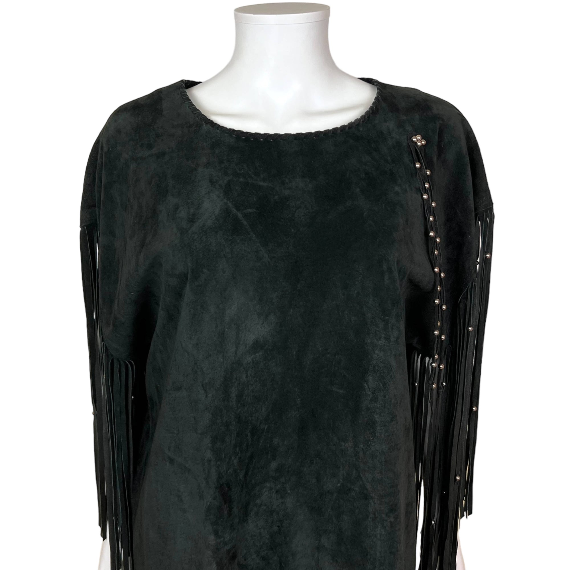 Vintage First Nations Suede Leather Dress Montagnais Quebec