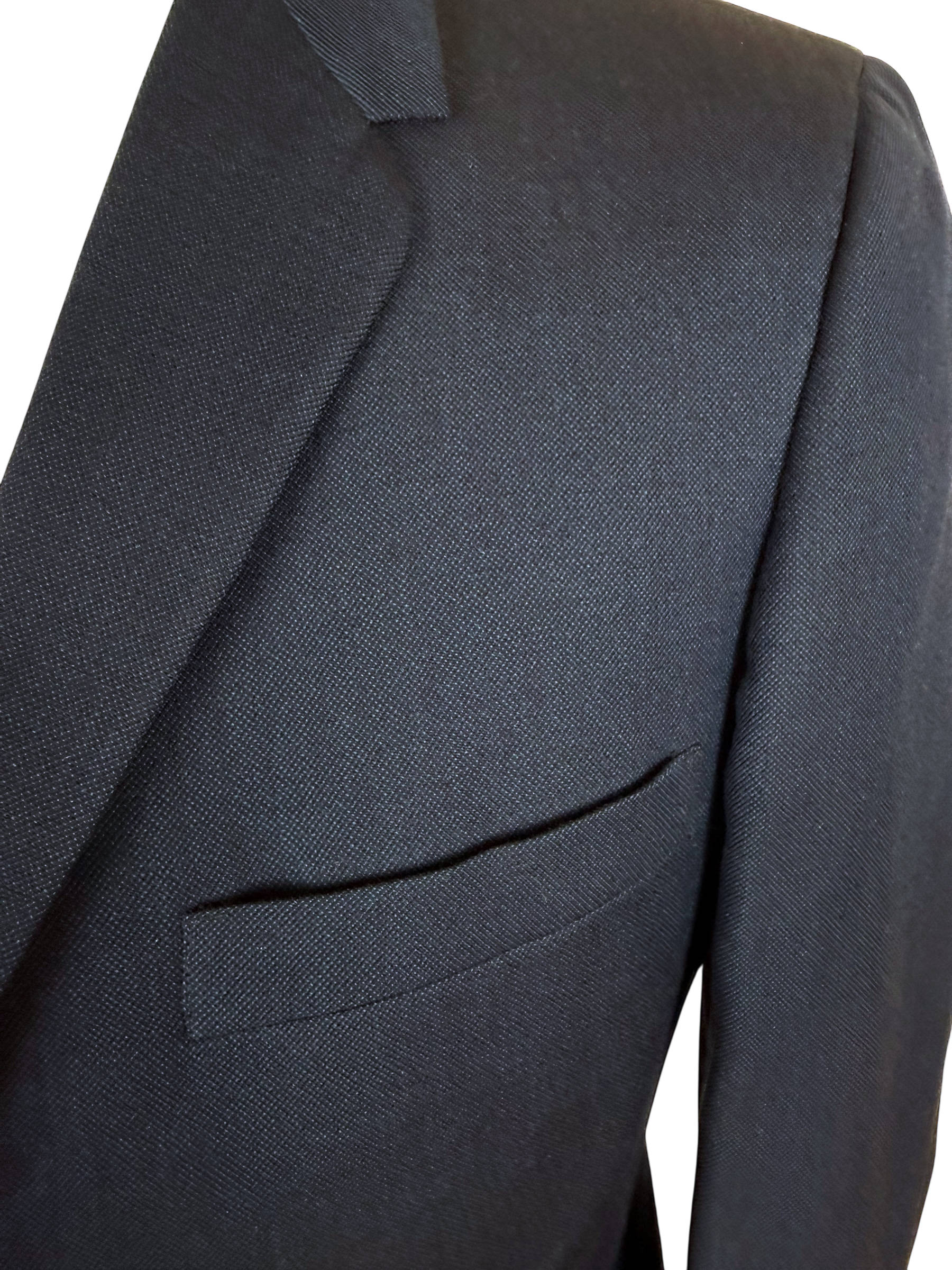 Vintage 1950s Men’s Suit Subtle Navy Blue Wool Morgan’s Montreal Size M