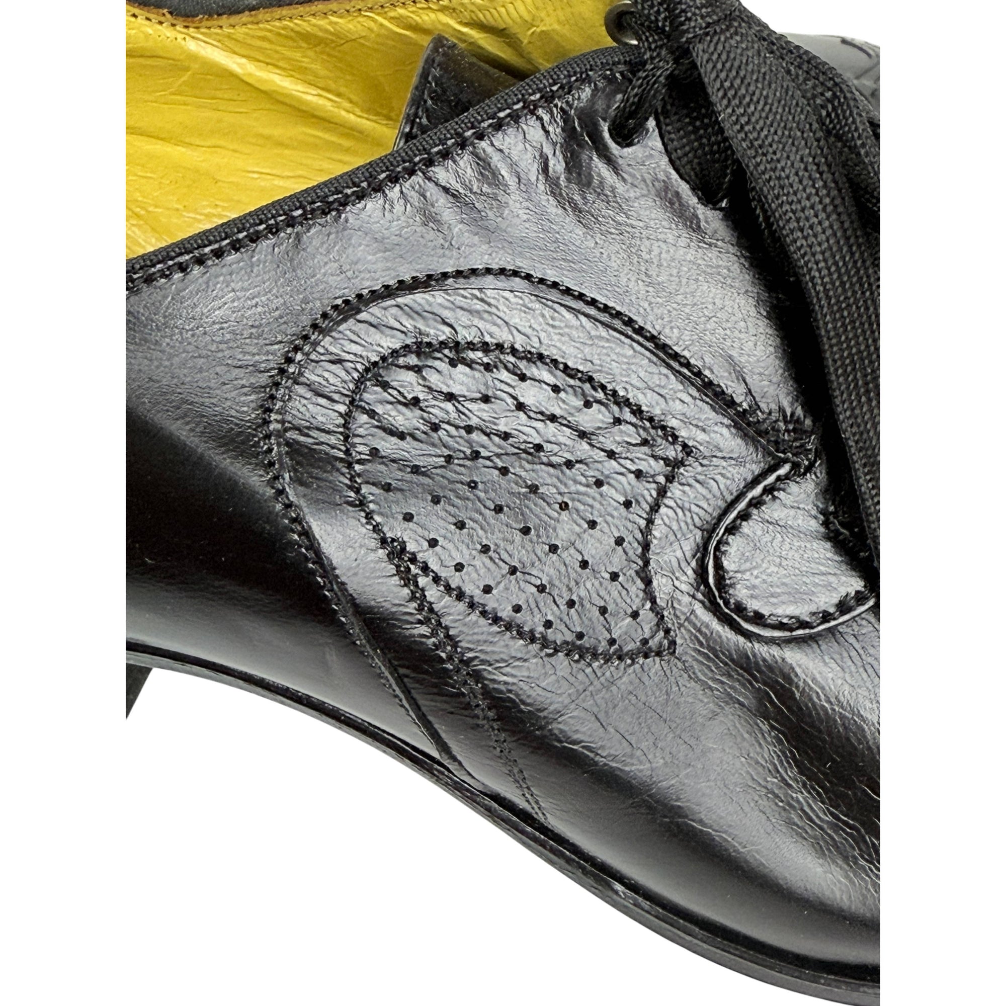 Unused 1950s Anatomic Shoes Ladies Black Leather Morgans 7 B