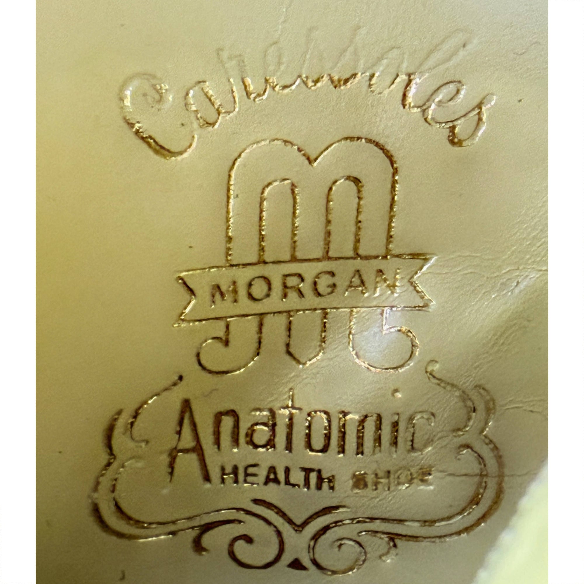 Unused 1950s Anatomic Shoes Ladies Black Leather Morgans 7 B