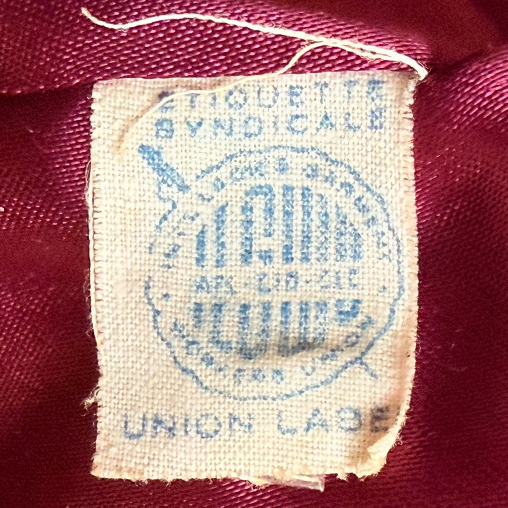 Vintage 1950s Skirt Suit Maroon Wool Morlaine Montreal Small