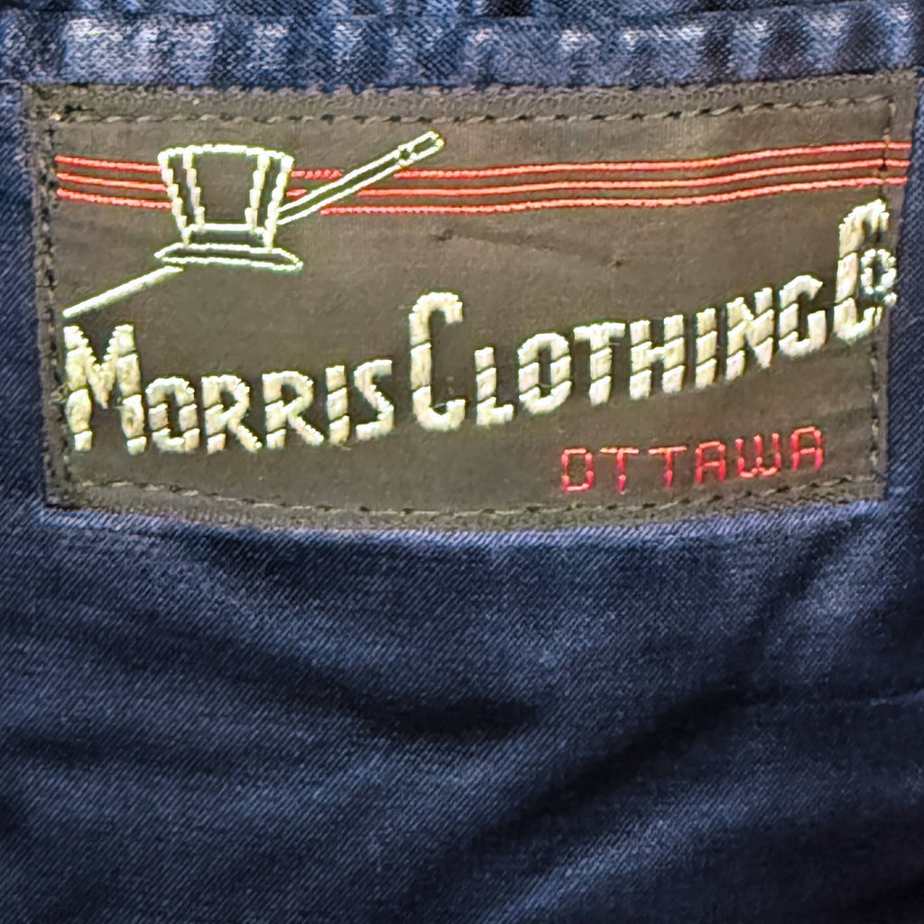 Vintage 1950s Blue Wool Overcoat Mens Size M Morris Clothing